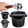 800ML Coffee Knock Box Espresso Ground Container Removable Knock Bar Espresso Knock Box Coffee Grind Waste Dump Bin Coffee Maker