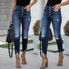 Skinny Leggings for Women Denim Jeans Look Pants with Pockets Slim Fit Jeggings Fitness Plus Size Leggings