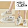 Белые кроссовки в корейском стиле весна-лето 2025: Женские спортивные туфли на толстой подошве, увеличивающие рост, для повседневной уличной одежды, модель Q2005