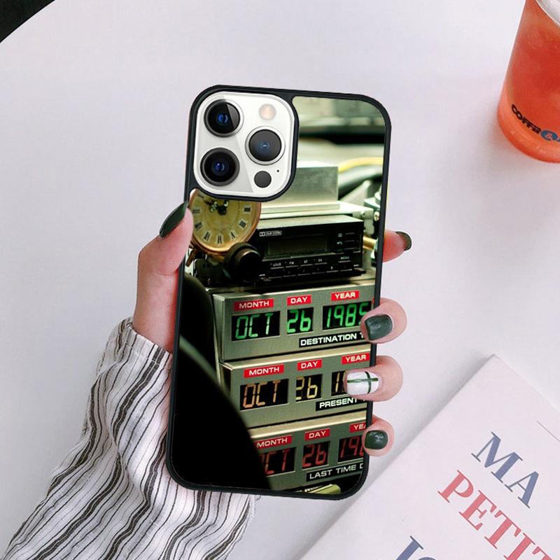 Back to the Future Flux Capacitor Phone Case For iPhone 14 13 12 16Pro Max 15 Mini Plus X XS Max XR Cover coque