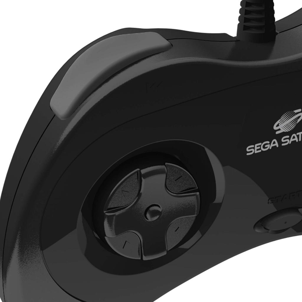 Официальный игровой контроллер Sega Saturn Официальный USB-контроллер Sega Saturn Arcade Pad Black для 8-кнопочного ПК/Mac/Steam