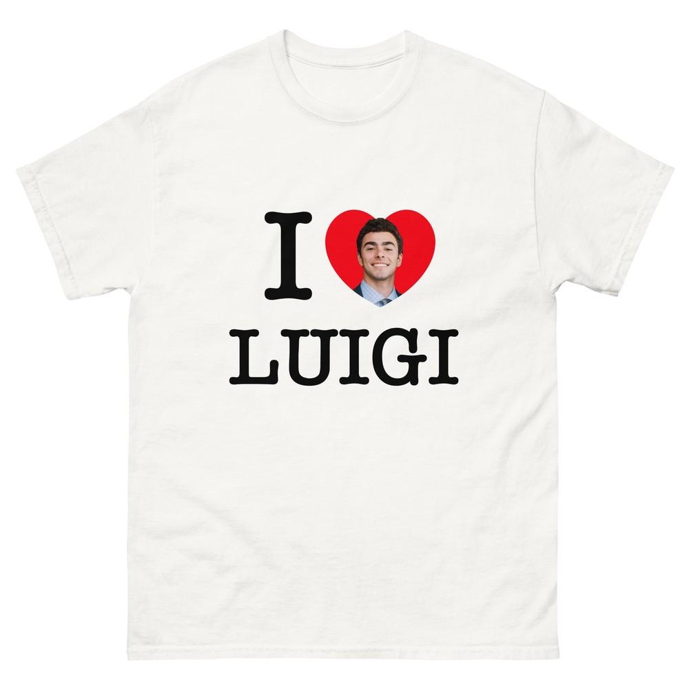 I LOVE Luigi I HEART Luigi – Retro Tribute Shirt Luigi Mangione Unisex T-Shirt