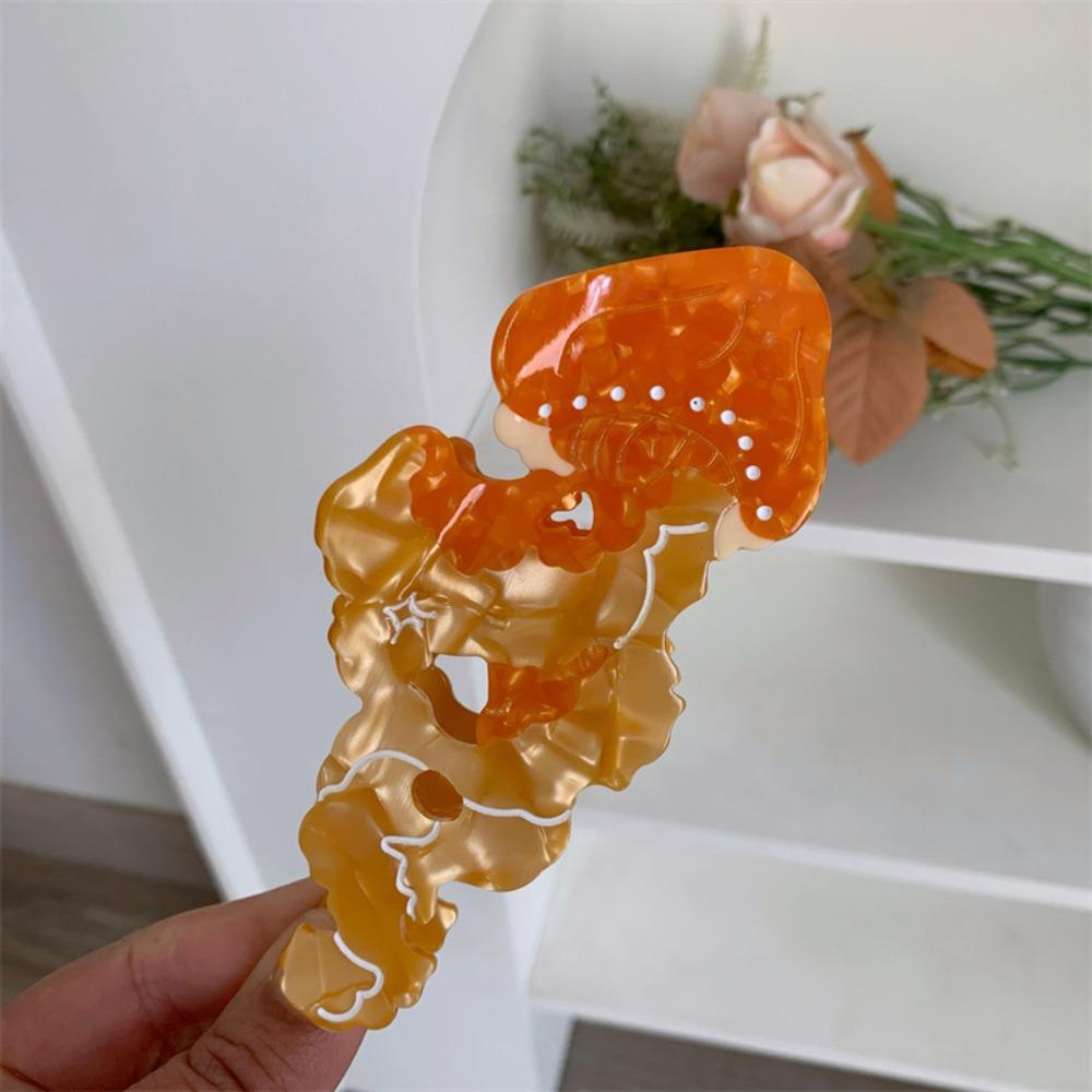 Animal Jellyfish Hair Claw Ocean Series Large Shark Clip Creative Hair Grab Clip  Female