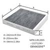Cabin Air Filter For Buick Excelle Verano GT LDE LLU 1598CC 2H0 1796CC LaCrosse Allure LDK 1998CC LAF LUK LE5 2384CC LF1 2994CC