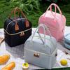 Portable Double-Layer Lunch Bag Thickened Waterproof Insulated Bag Portable Student Lunch Bag Office Worker Insulated Bag