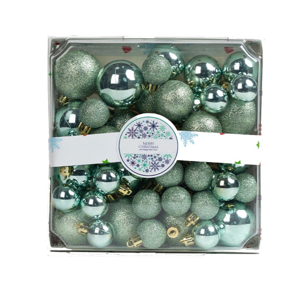 44pcs 3/4/5CM Christmas Ball Set Shatterproof Waterproof Christmas Tree Decoration Pendant Delicate Hanging Ornament