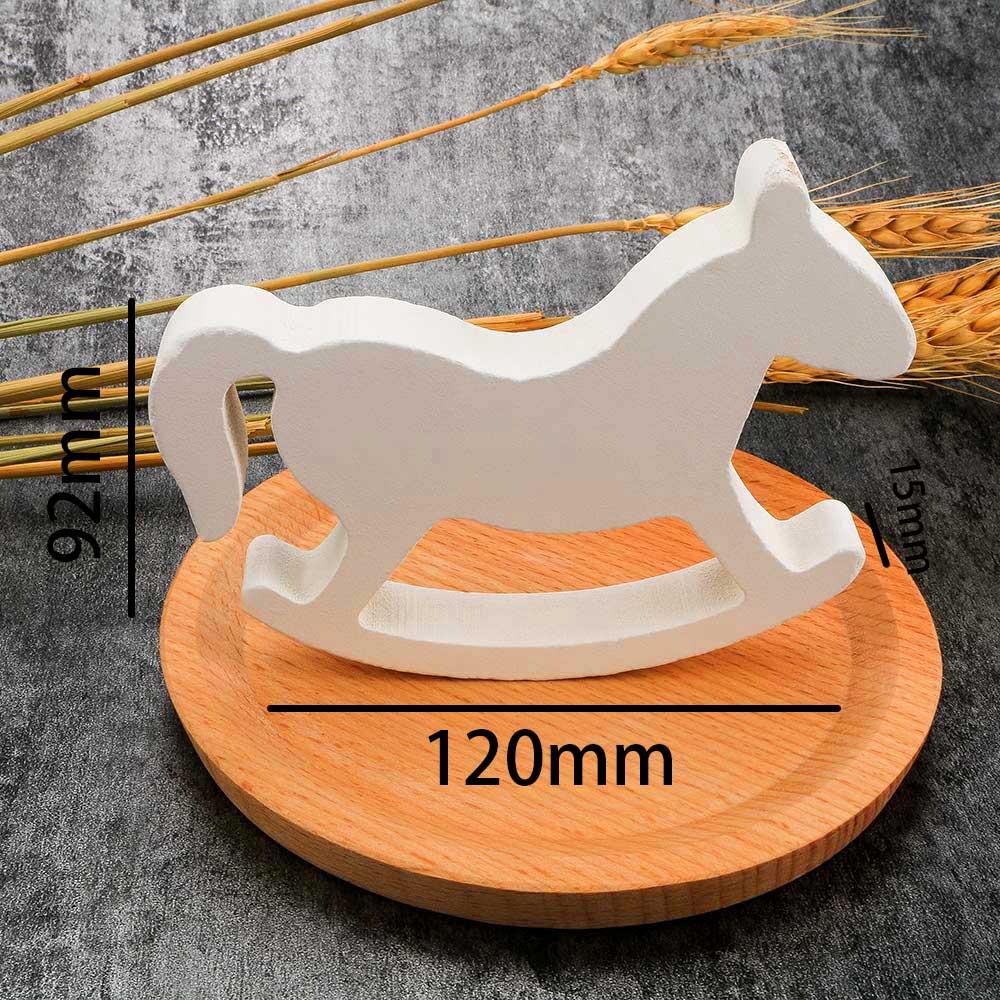 Crafts Room Decor Kids Toys White Home Decor Balance Rocking Horse Wooden