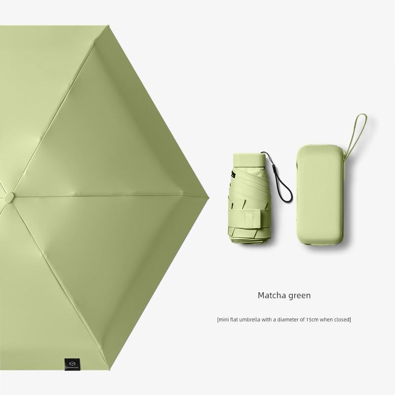 Capsule Sun Umbrella, Sun Protection, Uv Protection, Dual-Use for Sun and Rain, Mini 40% off Fold, Ultra-Light, Compact, Portable m