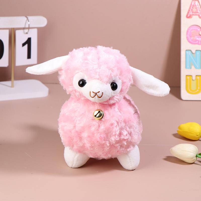 1 шт. стоящее животное овца плюшевая мягкая игрушка животные куклы мода мультфильм плюшевые игрушки животные колокольчики овца