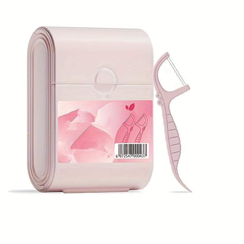 52pcs Pack Mint Fresh Dual Line Dental Floss Picks Portable Dispenser Box Effective Oral Care Hygiene Teeth Cleaning Travel Friendly