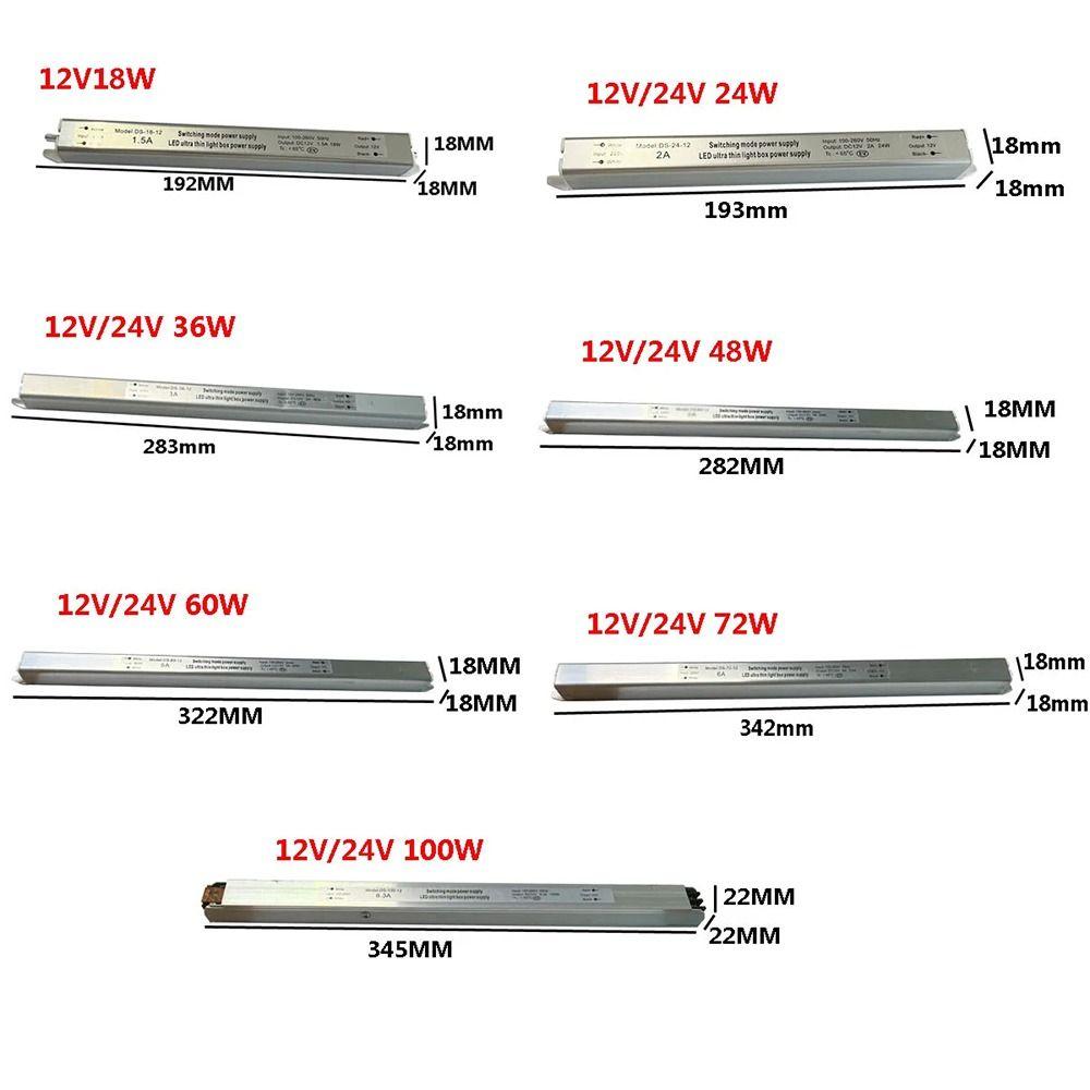 1Pcs AC220V To DC 12V/24V LED Driver Power Supply Lighting Transformer For LED Light Strip Lamp