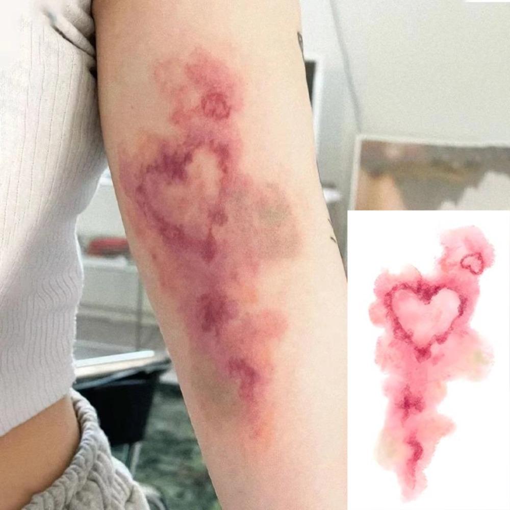 1/4Pcs Waterproof Wound Bruising Temporary Tattoos Realistic Fake Tattoo  Special FX