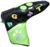 Чехол для гольф-паттера Дизайн лапы Тип пина Магнитный (BlackGreen)