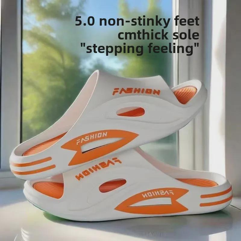 «Мужские сандалии двойного назначения на толстой подошве и пляжные тапочки 2024 года»