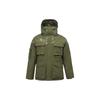 Li Ning X Star Wars Letter Print Hooded Down Jacket Men Outerwear Army-Green AYMQ169-2