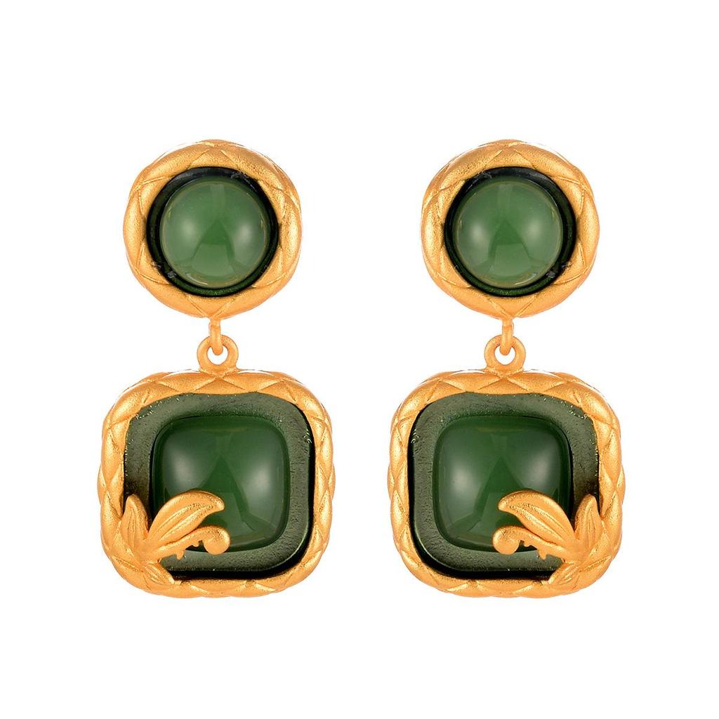 Серьги-бабочки из бирюзового жемчуга: Серия градиентной масляной живописи с кисточками для женщин