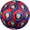 Начальный футбольный мяч FC Penang, размер 5, с принтом герба-щита в красно-синих тонах. Для тренировок на открытом воздухе, коллекции фанатов, игры.