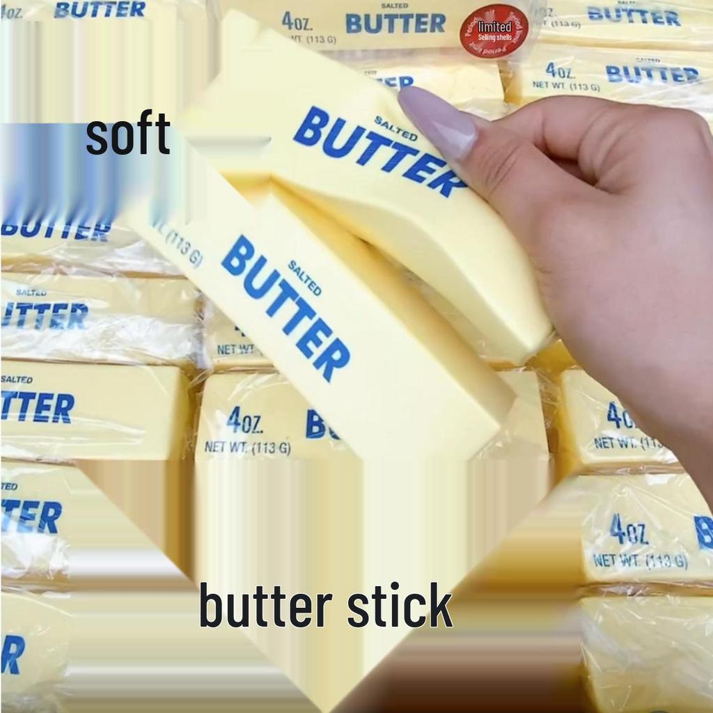 Игрушка-пищалка Hachim Butter Stick с медленным возвратом - Мягкая игрушка для снятия стресса, которую можно сжимать пальцами