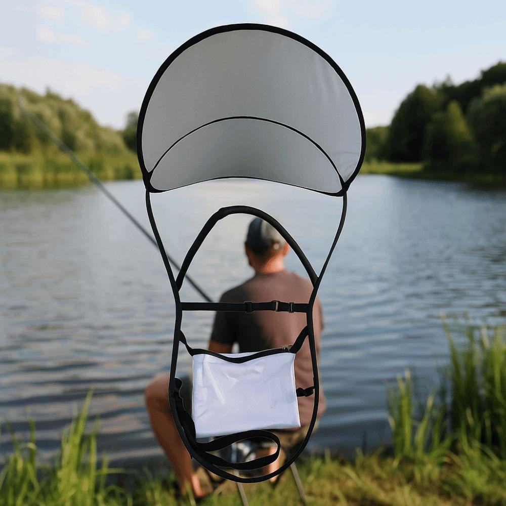 Sun Protection Fishing Umbrella Hat Large Backpack Sunshade Board Double Shoulder Umbrella Outdoor