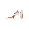 Embroidered High Heels, Women's New Slim Heel, Niche Design, Mandarin Duck Shoes, Rhinestone Pointed Dress, Banquet Single Shoes