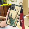 Shockproof Protective Phone Case For ZTE Blade A53 Pro Anti-dust For Mom Wrist Strap Waterproof Back Cover Elderly Lady