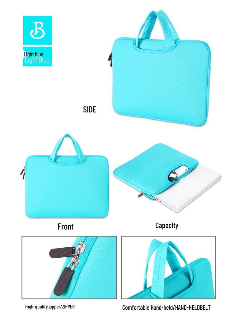 Drop-Proof Foam Laptop & Tablet Bag, 13-16 Inch, Fashionable and Protective.
