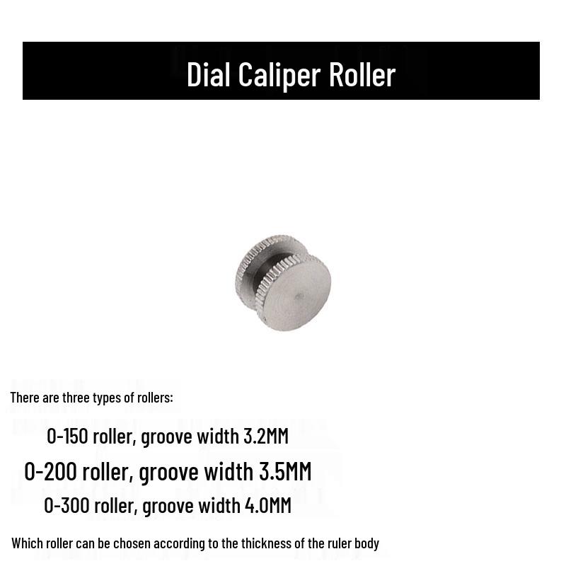 Циферблатный штангенциркуль с металлической и пластиковой рукояткой, 0-150/200/300 мм, нониус, ролик для точной настройки