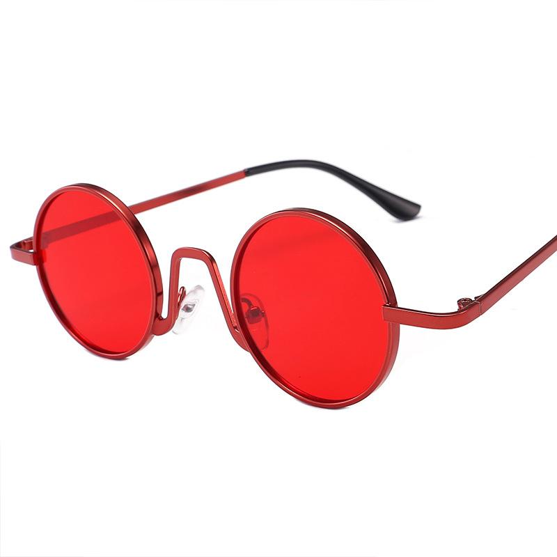 Vintage Stylish Sun Glasses For Men Round Shape Hip Hop Anti-Glare Ladies Sunglasses Fashion Trendy Outdoor Sunglass