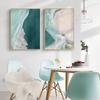 1 шт., интерьерные картины, постер, офисный домашний декор, холст, картина, украшение для спальни, стены в скандинавском стиле, зеленое море, гостиная, без рамки