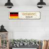 Wood Pallet Plaque Capital City Souvenir Custom Wooden Sign 4x18in Germany Captial City Berlin Wooden Plaques Rustic Farmhouse Sign Porch Sign Home