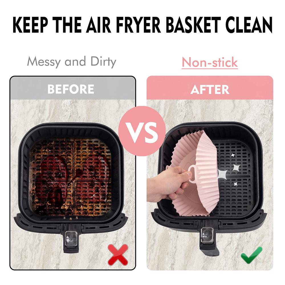 Круглые сменные фритюрницы для духовки, противень для выпечки, коврик для жареной курицы, силиконовый горшок для фритюрницы, сковорода для гриля, кухонные принадлежности