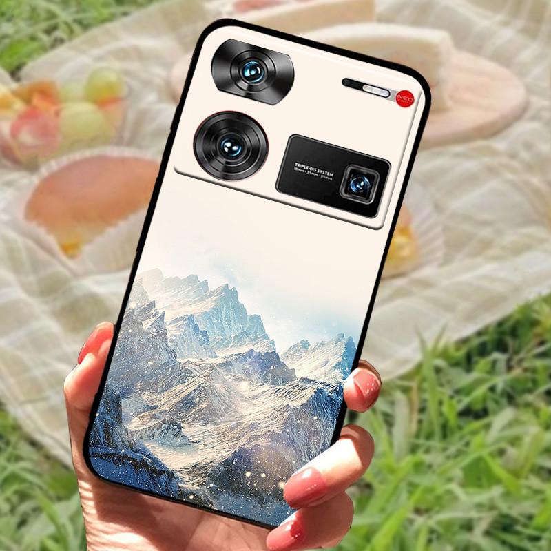 Ударопрочный чехол Funda для ZTE nubia Z60 Ultra, силиконовый, черный, мягкий бампер для чехлов телефона Nubia Z60 Ultra, Z60Ultra, мультяшный корпус