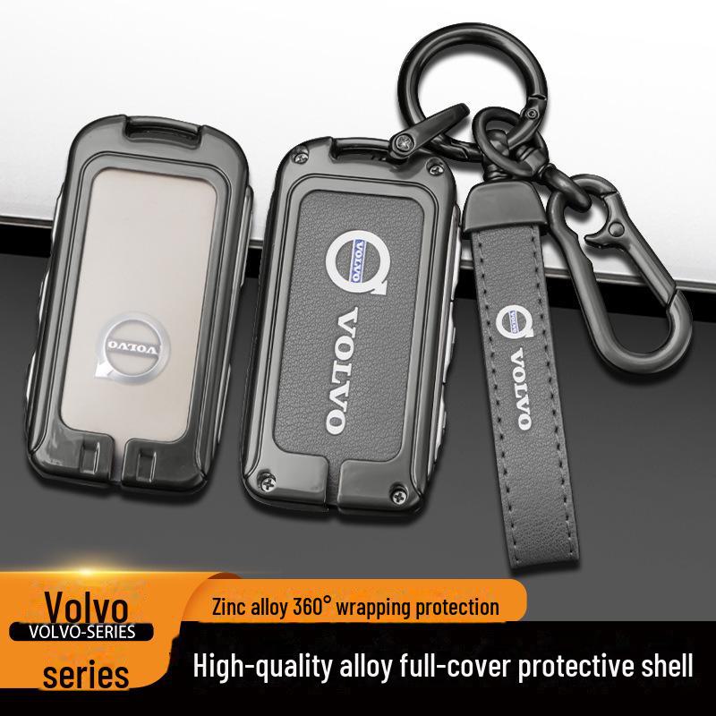 Чехол для ключа Volvo для XC60 и S90: Чехол для автомобильных аксессуаров для XC90, XC40, S60L - в комплект входит сумка с пряжкой