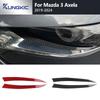 Настоящая мягкая наклейка из углеродного волокна для Mazda 3 Axela BP 2024 2025 Декоративная накладка на фары автомобиля Аксессуары