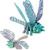 Simulated Dragonfly 3D Printed Dragonfly Figurine Rotatable 3D Articulated Dragonfly Toys Kid Gift