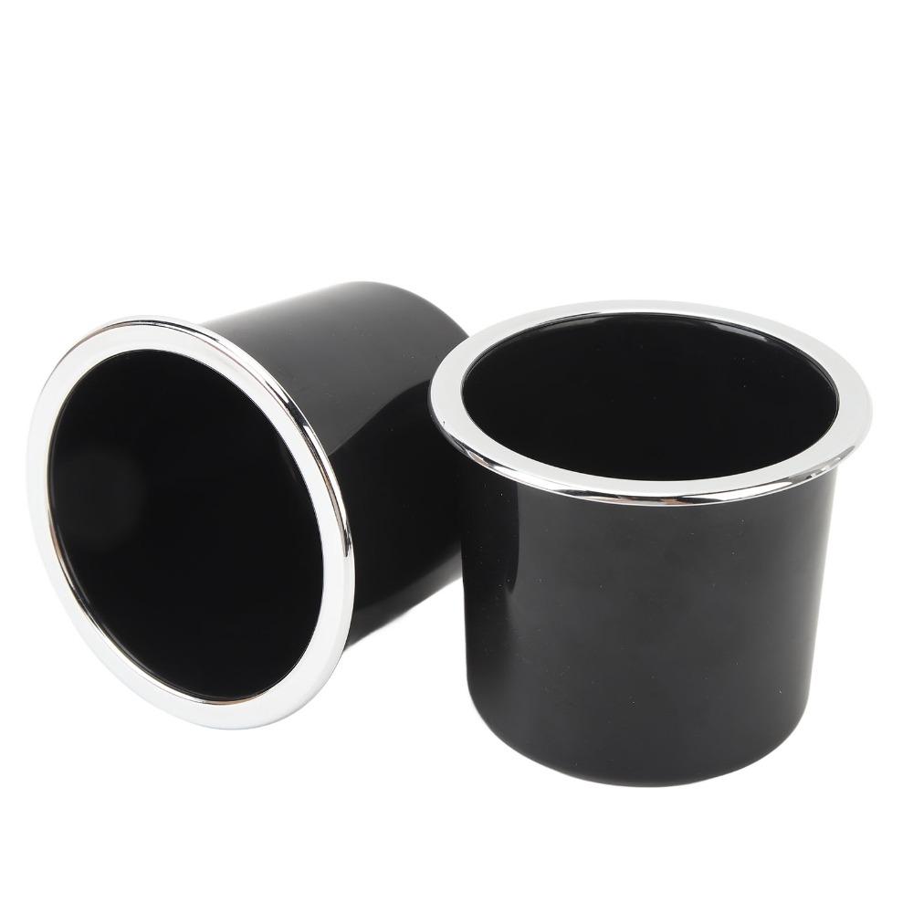 2 Pcs with Silver-plated Edges Drink Holder 73mm Can Holder Easy Installation Cup Holder  Boat
