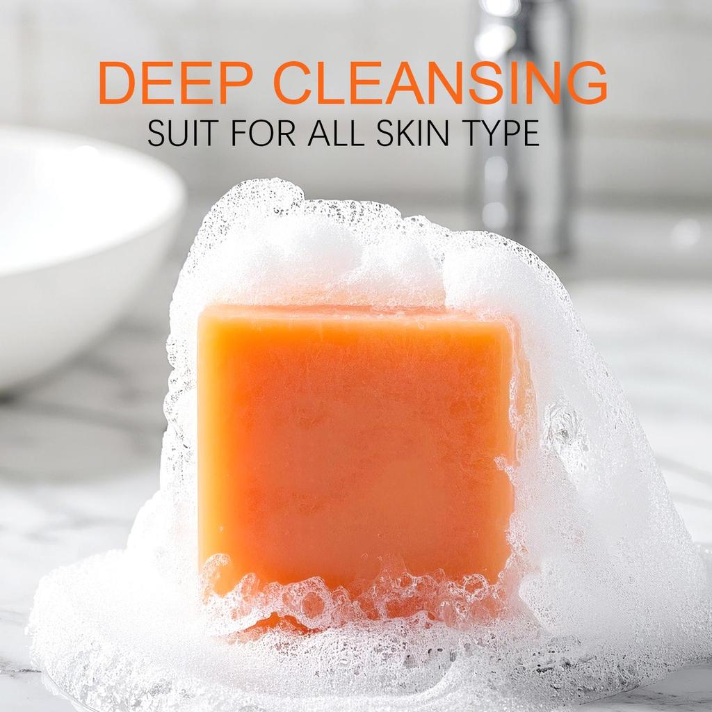 Мыло с койевой кислотой, витаминами С и Е — глубоко очищает кожу, питает ее и предотвращает сухость, сохраняет кожу мягкой и гладкой — подходит для всех типов кожи, 100 г