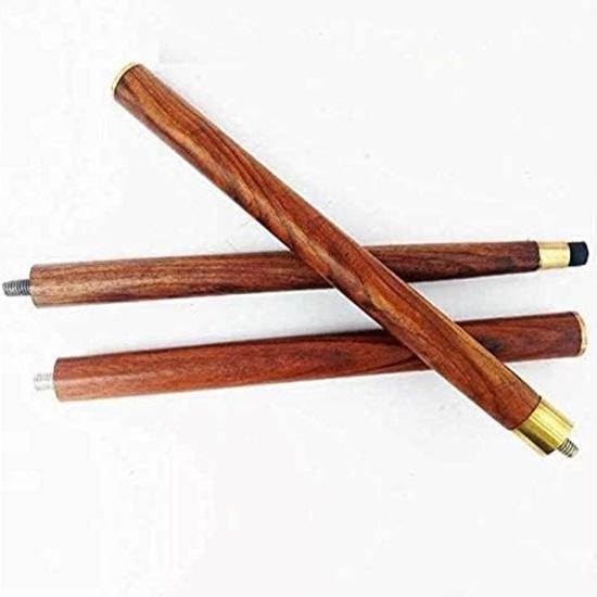 Деревянная трость премиум-класса-трость Деревянная трость ручной работы с латунной ручкой в ​​виде листа Гудда, 91,44 см