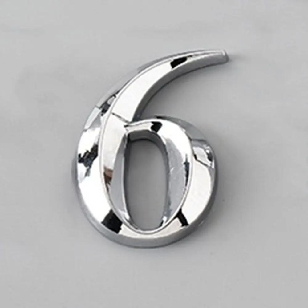 Apartment Hotel Office Door Address Silver 5cm Self Adhesive Door Plate Sign Digits House Number Stickers 3D