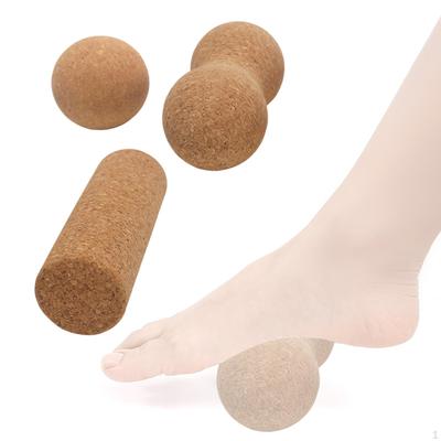 3 шт. Корковый массажный ролик, Мяч для мужчин и женщин, Ролик-цилиндр для спортзала, Тренировок,