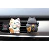 Car Air Freshener Lucky Cat Fragrance Diffuser Resin Art Perfume Clip Car Air Conditioner Outlet Vent Auto Interior Accessories