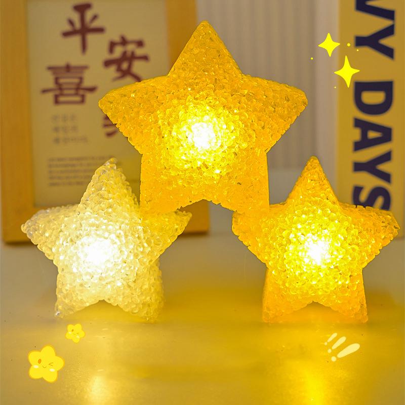 Звездный ручной светодиодный фонарик Пластиковый ночник в форме звезды Противоскользящая лента Фонарь для танцевального выступления Сценический фотореквизит