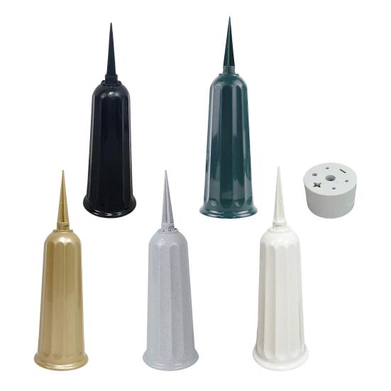 Кладбищенская ваза Yousheng, украшение для кладбища, подставка для цветов с цилиндрической вставкой с 7 отверстиями, многоразовая подставка для цветов на кладбище с колышком для фиксации