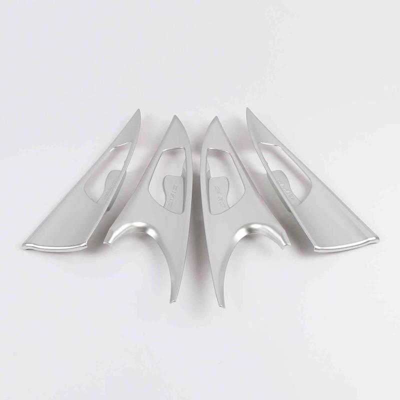 Для Honda Civic 2018 2017 2016 автомобильная внутренняя дверная ручка накладная рамка 4 шт./компл. ABS углеродное волокно стильное украшение