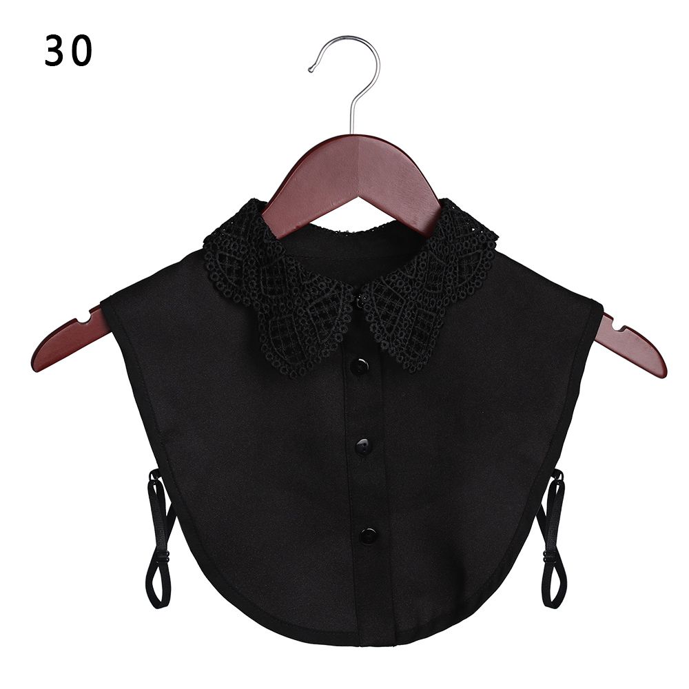 1pc Sexy Lace Fake Collar Shirt Shawl Flower Crochet Neckline Collars Women Detachable Collar Half Shirt Faux Collar Lace Fabric