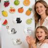 Magnetic Cat Hair Storage Memorial Box Acrylic Cat Refrigerator Sticker  for Home Decoration