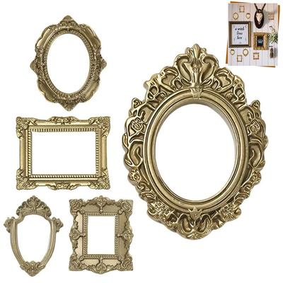 5 шт. Смоляные DIY Рамки-витрины Золотые DIY Рамки для демонстрации воспоминаний Свадебные фоторамки Декор для фотофона
