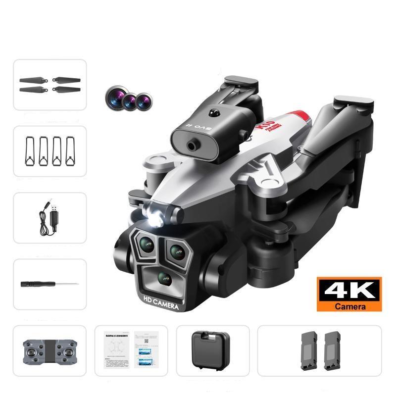 Новый K10 MAX аэрофотосъемка 4K Дрон для предотвращения препятствий с тремя камерами дистанционного управления самолетом с оптическим потоком квадрокоптер игрушка в подарок