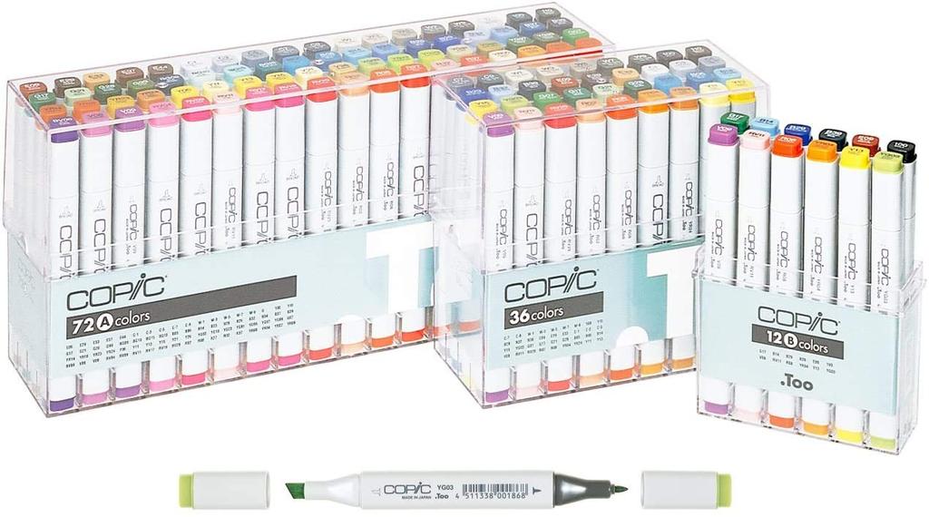 Too Copic набор 12 цветов TG набор