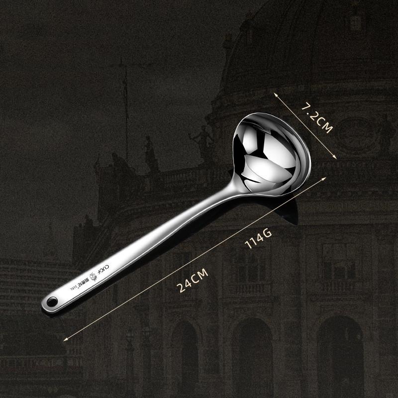 1 шт., ложка для горячего горшка из нержавеющей стали 316, бытовая ложка для супа, большая ложка для супа с длинной ручкой, коммерческая ложка с защитой от ожогов, углубленная ложка